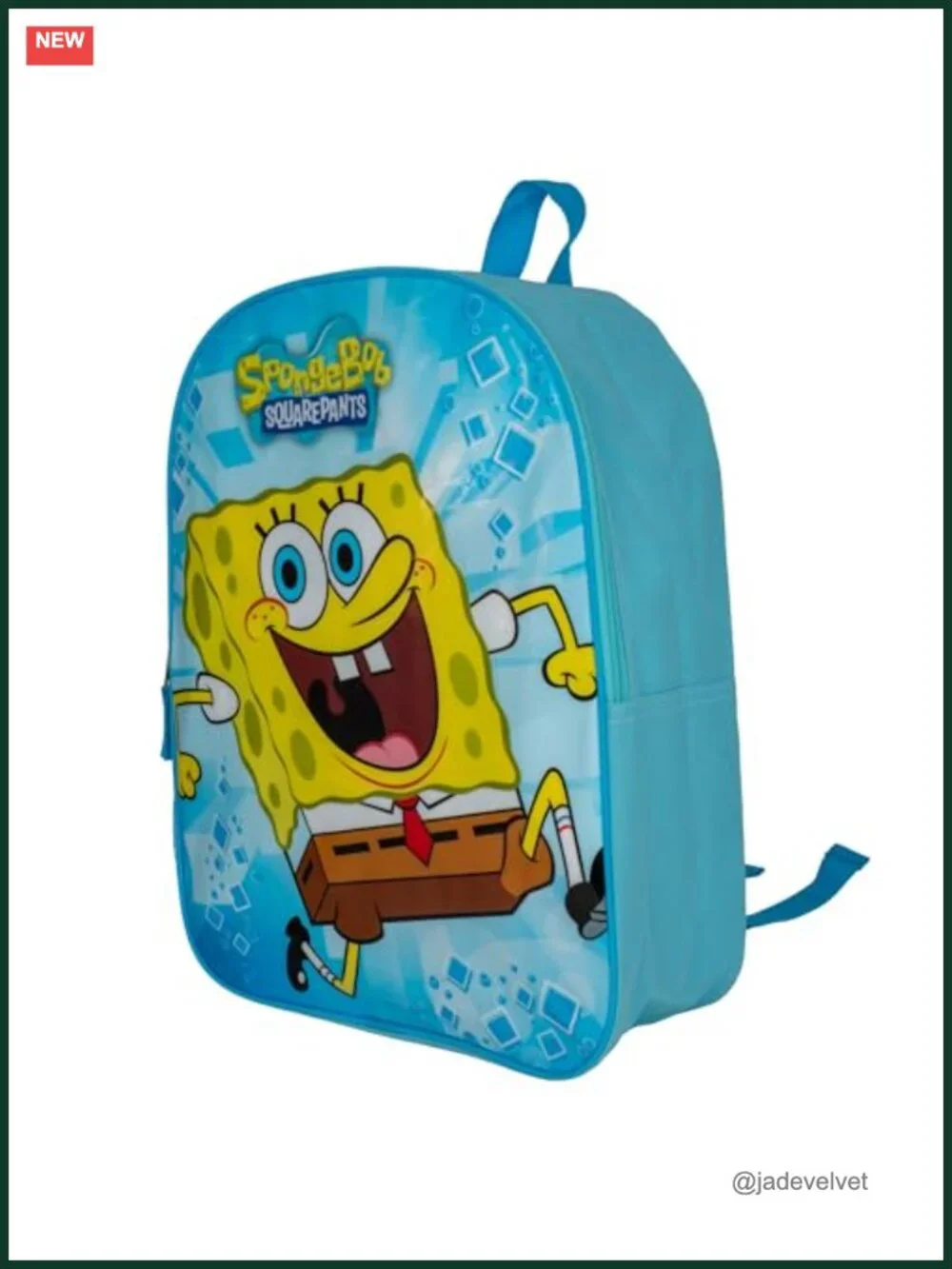 Kids Spongebob Squarepants Backpack, School Bag 15in Polyester